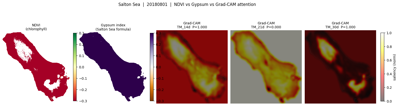 Spectral index vs saliency